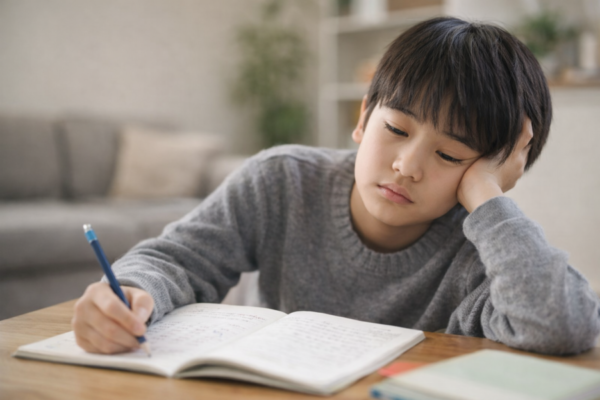 家では勉強しない子どもの様子
