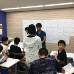 中学部　夏恒例、夏期目標下敷きをプレゼントしました！